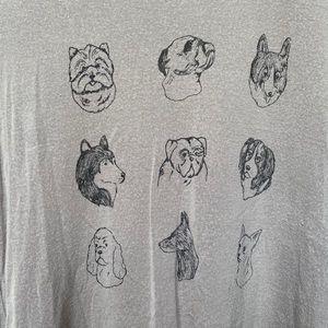Soft “Dogs” Graphic T-shirt